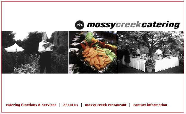 Mossy Creek home page in 2003